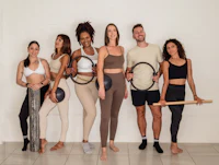 Pilates Republic team with props